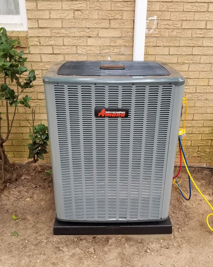 new-amana-heat-pump-and-air-handler-installation-in-taylors-sc