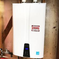 Navien tankless water heater installed on Camellia Lane Simpsonville, SC 29681